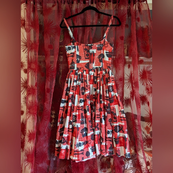 Bernie Dexter TammieW Barbecue BBQ Dress XS - Picture 3 of 6